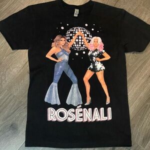 Queens Rose’ & Denali, Rupaul Drag race - Dragcon black shirt, size small